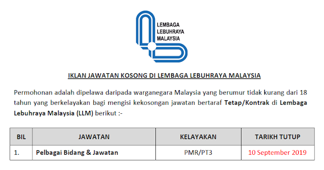 jawatan kosong lembaga lebuhraya malaysia