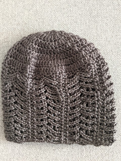 Front view of the Criss Cross Beanie - a Free Crochet Pattern from Sweet Nothings Crochet