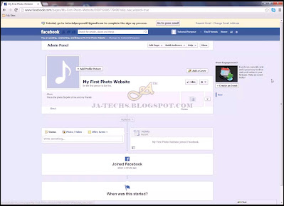 Create Own Facebook Fan Page - Step 5