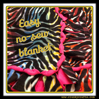 http://www.clunkycrafts.com/2013/10/no-sew-loop-tie-blanket.html