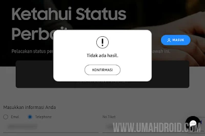 Cara Cek Status Perbaikan HP Samsung