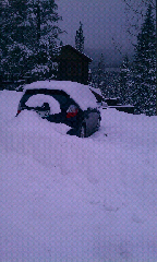 My buried car