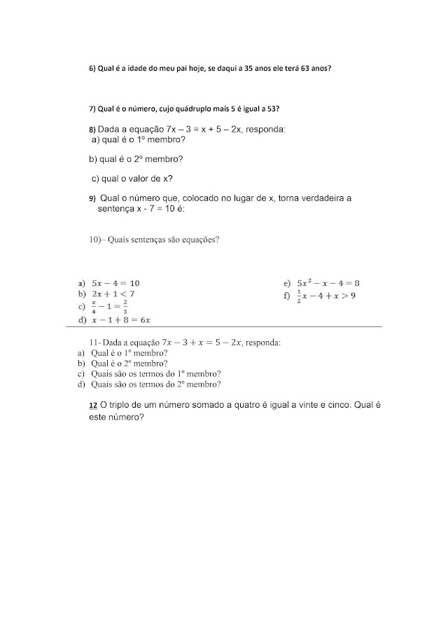 INTRODUÇÃO E ATIVIDADES DE MATEMÁTICA- SEMANA 09/08 A 13/08- FLÁVIA