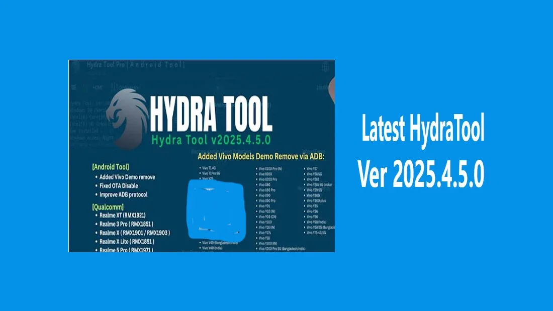 Latest HydraTool Ver 2025.4.5.0