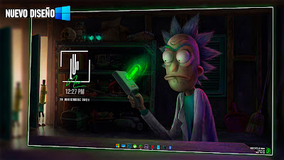 personalizar windows 11 rick and morty