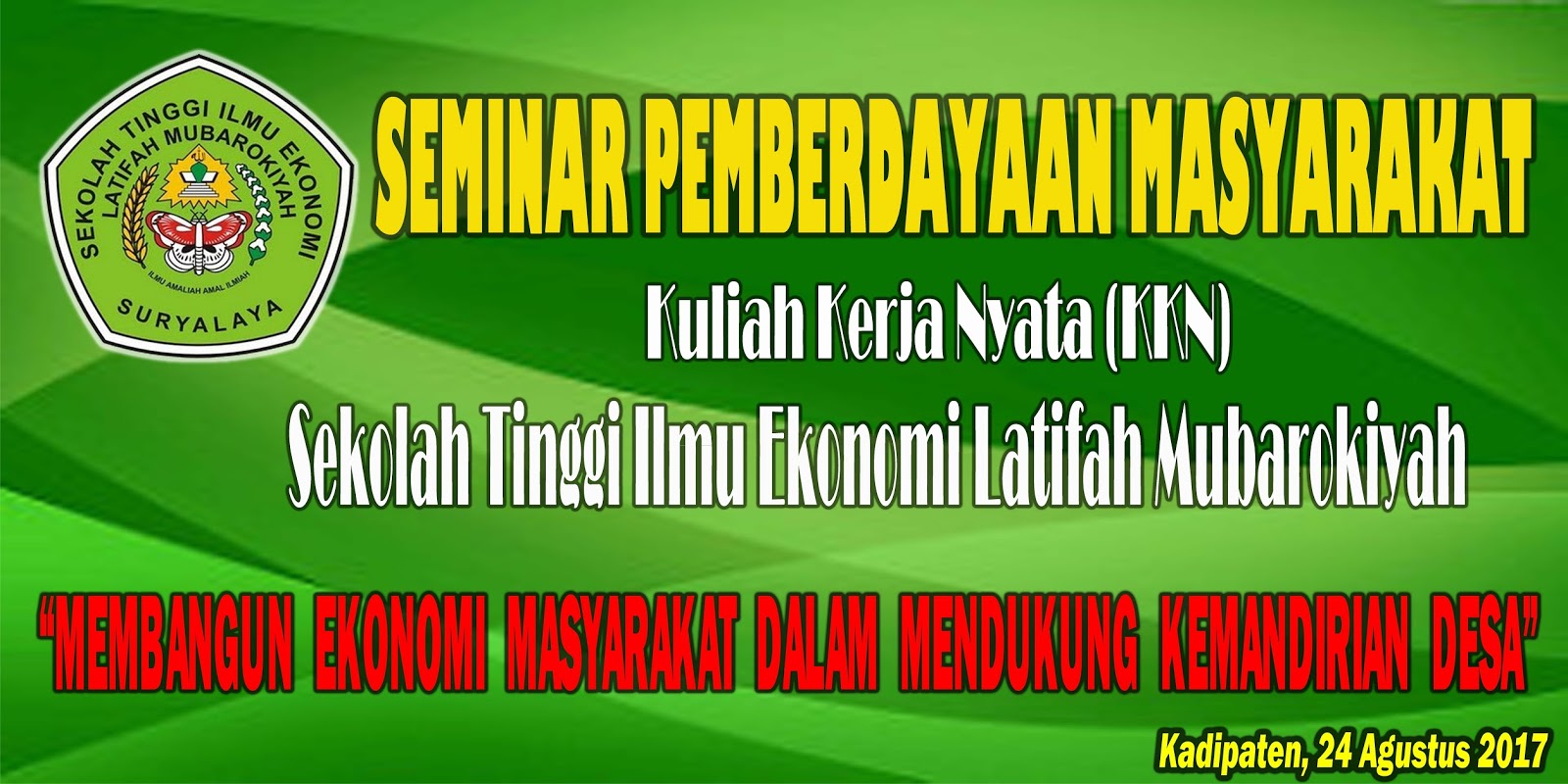  Contoh  Spanduk  Kegiatan Seminar  KARYAKU