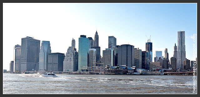 Vistas Manhattan desde Puente de Brooklyn