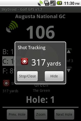 SkyDroid - Golf GPS android app