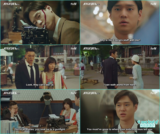 Jin o took jeon sol and se joo back in 1930 with the magical match stick - Chicago Typewriter: Episode 13 korean Drama 