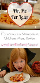 Carluccio's - intu Metrocentre | Children's Menu Review by North East Family Fun