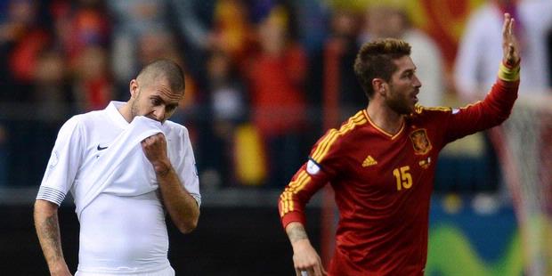 Hasil Pertandingan Spanyol vs Prancis, 17 Oktober 2012