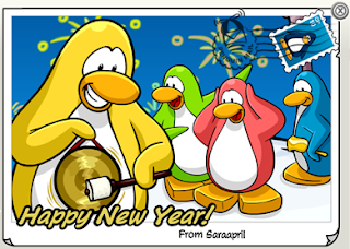 New Year Penguin Cards