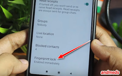 How to Lock Whatsapp with Fingerprint in Smartphone