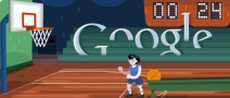 Doodle de Basketball logo interactivo de Google