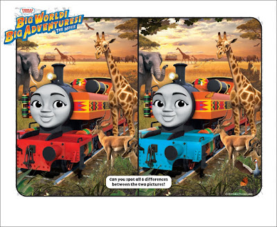 Thomas and Friends Puzzle:  Spot the Difference Nia