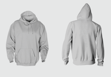 Download Template Mockup Hoodie CDR | Design Corel