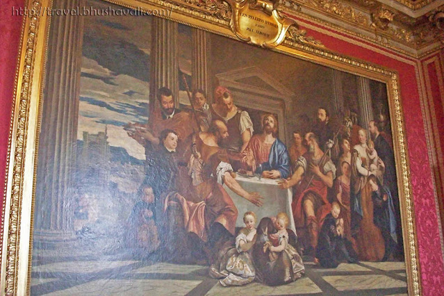 Palace of Versailles Pilgrims of Emmaus painting in Mars Drawing Room of King's State Apartment