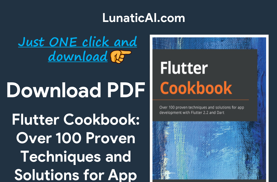 Download Flutter Cookbook Pdf
