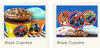 Blaze: Free Printable Cupcake Wrappers and Toppers.