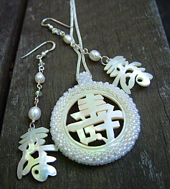 Longevity Necklace and Earrings