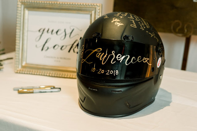 wedding props race car driver helmet