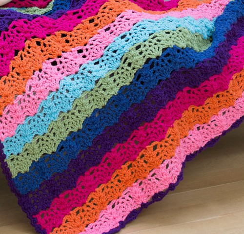 Rainbow View Throw - Free Pattern