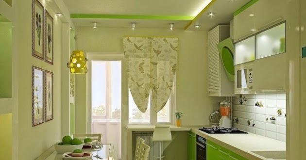 50 Desain Dapur  Minimalis Cantik Berwarna Hijau Bergaya 