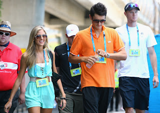 Bernard Tomic with Girlfriend