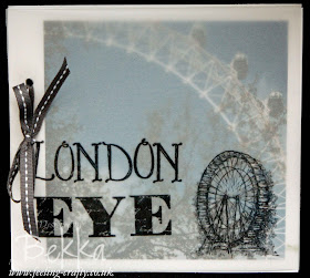 Feeling Sentimental London Eye Scrapbook by Stampin' Up! Demonstrator Bekka Prideaux