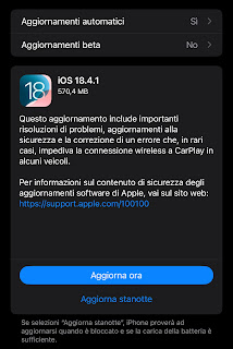  Apple rilascia iOS 18.4.1