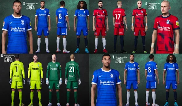 Birmingham City 22-23 Kits For eFootball PES 2021