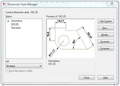 cara Setting dimensi pada Autocad