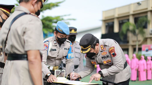 Serahterima Jabatan Kasat Reskrim Dan Kasat Narkoba Polres Purworejo