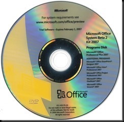 01 MS Office 2007 System DVD