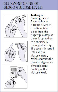 SELF-MONITORING OF BLOOD GLUCOSE LEVELS