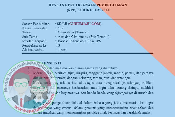 akan dibagikan secara gratis untuk Rekan RPP Kelas 4 Kurikulum 2013 Revisi 2017 Semester 2