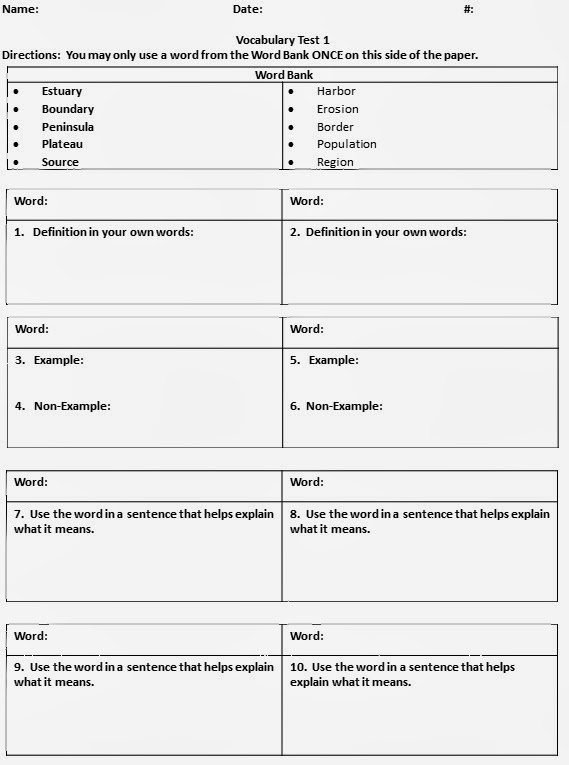 Fill In The Blank Test Template Fill-in-the-blank