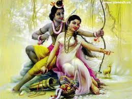 Lord Rama and Sita Love
