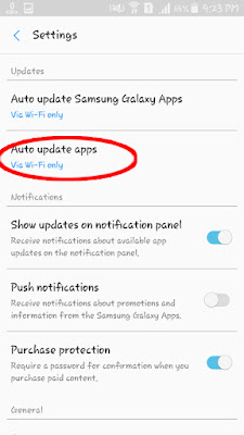 samsung app store settings