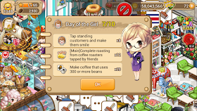 LINE I LOVE COFFEE QUEST: Day of The Girl 7/10