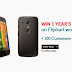 Flipkart offers chance to win 1 year free shopping and 100% cashback on buying Moto G.