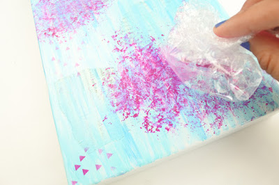 Decorate a Photo Box - Mixed Media Style for StencilGirl by @thediyday