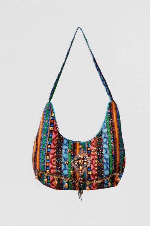 Fancy Handbag Cloth Embroidered Colorful Bag for Girls