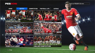 PES 2016 Manchester United Menu HD by ZePequeno