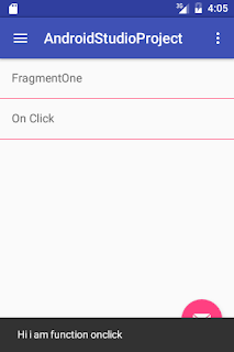 onClick implementation Function with Snackbar