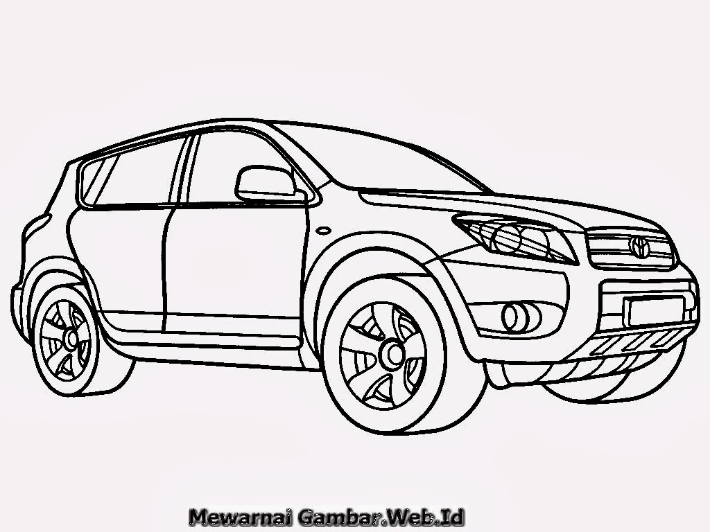 Mewarnai Gambar Mobil Toyota Mewarnai Gambar 