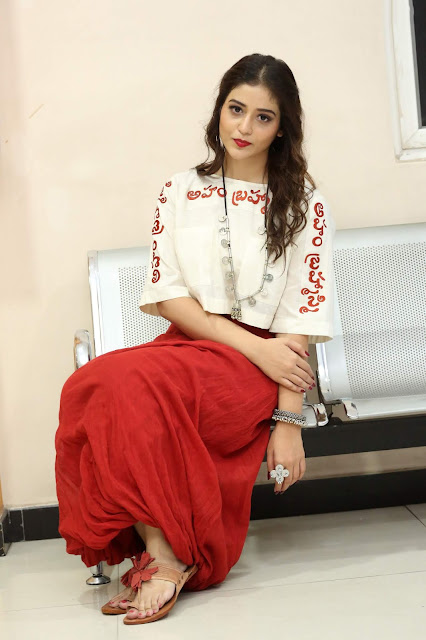 Priyanka Jawalkar: A vision of elegance at the movie press meet.