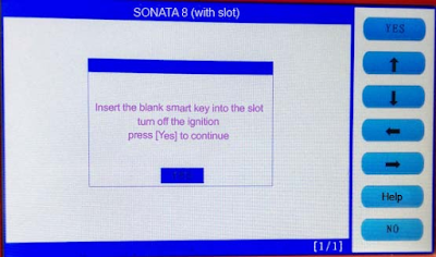  How to use SKP1000 to program key on Hyundai SONATA 8-9