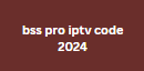 bss pro iptv code 2024