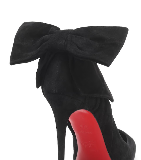 Christian Louboutin Heels With Bow In Black